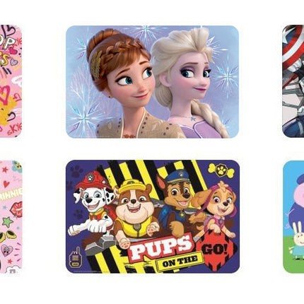 Disney, Bosszúállók, Mancs Őrjárat, Peppa malac tányéralátét 43x28 cm