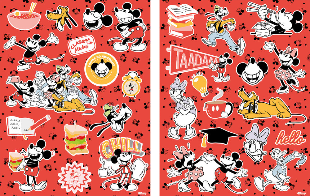 Disney Mickey Red hologrammos matrica szett