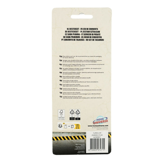 Dinoszaurusz Roar műanyag evőeszköz készlet - 2 darabos