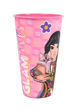 Glam Girls Team 3D hatású műanyag pohár 480 ml