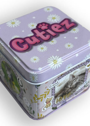 Állatos Cutiez mini fém doboz 7,5 cm
