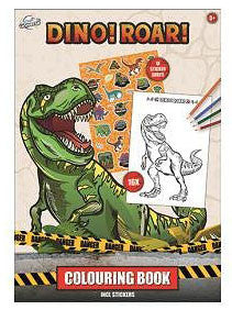 Dinoszaurusz Roar színező matricával 16 oldal A5