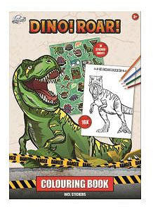 Dinoszaurusz Roar színező matricával 16 oldal