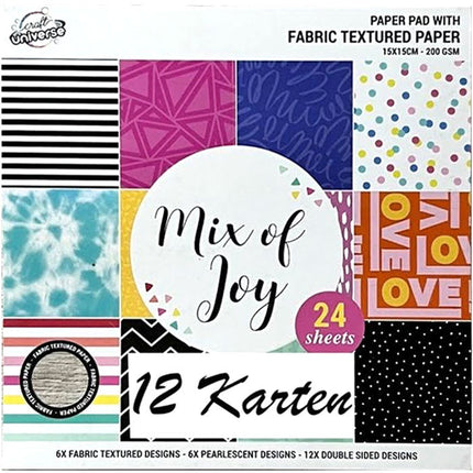 Színes Mix of Joy kreatív papír szett