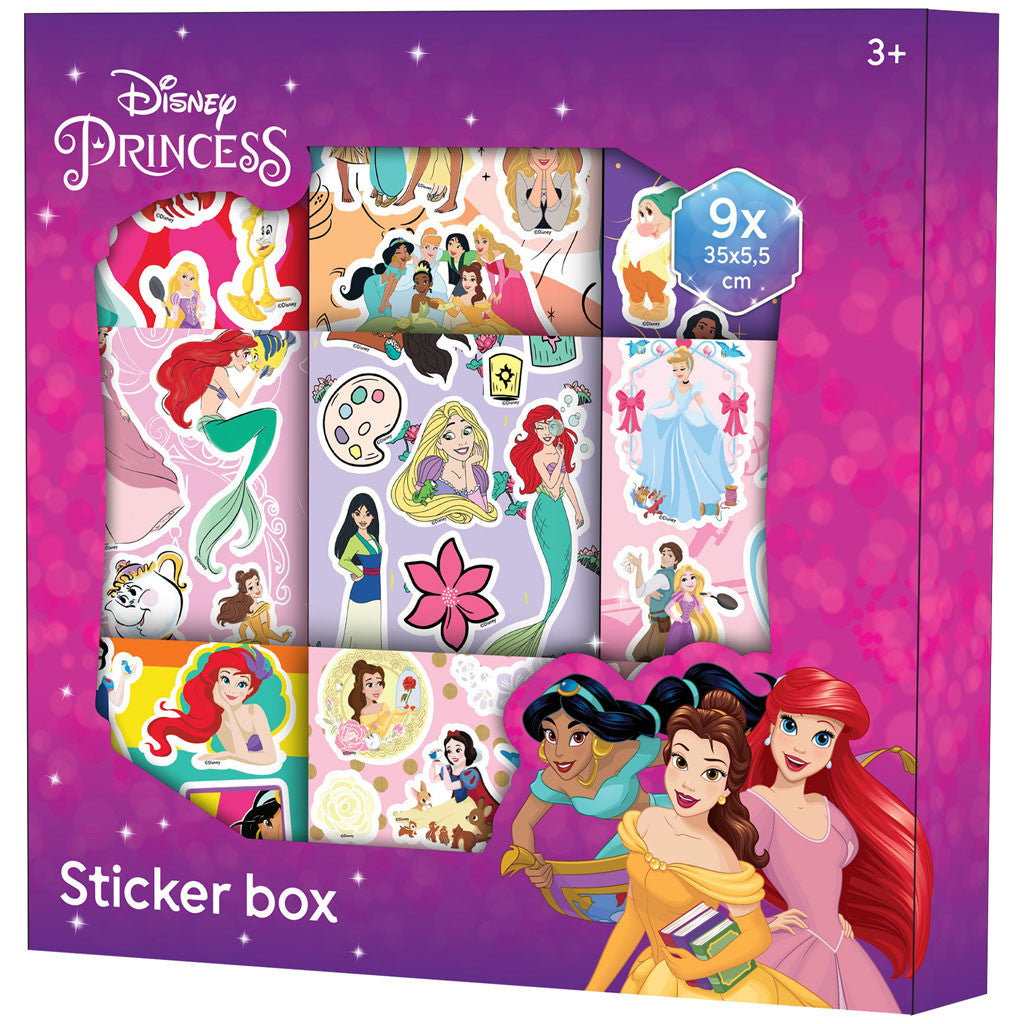 Disney Hercegnők Fun 9 ív matrica dobozban