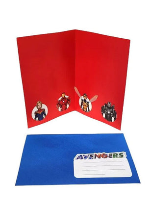 Bosszúállók Marvel 3D üdvözlőkártya