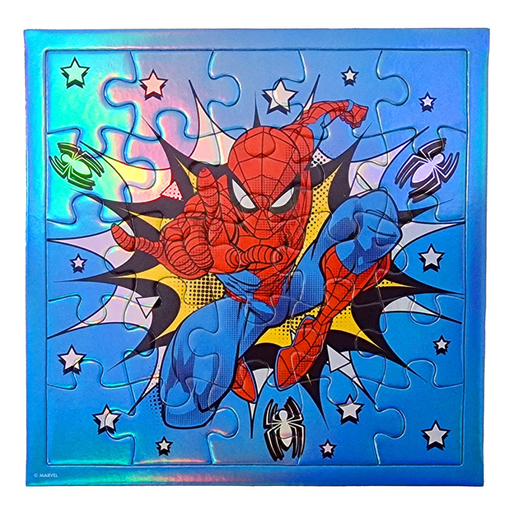 Pókember 25 db-os hologrammos puzzle meghívóval