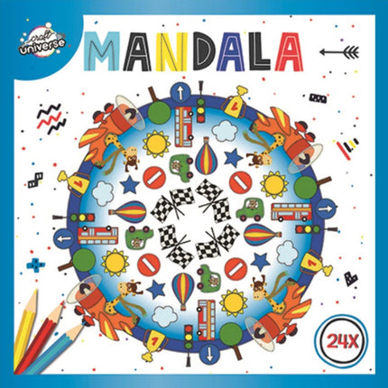 Színes Mandala Race színező 24 oldal