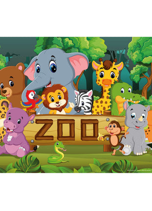 Állatos Zoo tányéralátét 43x28 cm