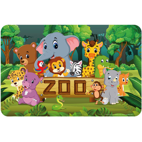 Állatos Zoo tányéralátét 43x28 cm