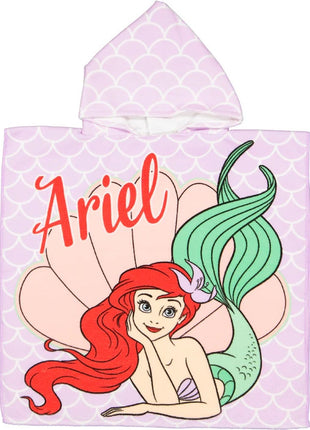 Disney Hercegnők Ariel strand törölköző poncsó 60x120 cm (Fast Dry)