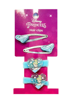 Disney Hercegnők, Hamupipőke Glam hajcsat, hajgumi szett 6 db-os