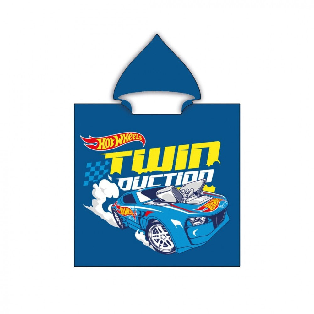 Hot Wheels strand törölköző poncsó 55x110 cm