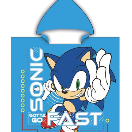 Sonic a sündisznó strand törölköző poncsó 55x110 cm (Fast Dry)