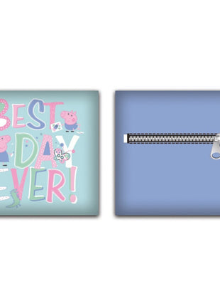 Peppa malac Best Day párna, díszpárna levehető huzattal 35x35 cm Velúr