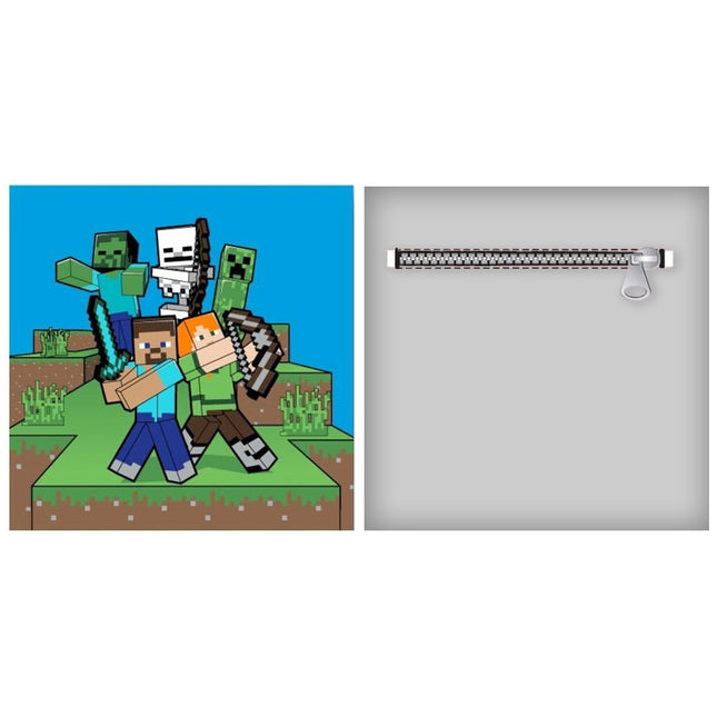 Minecraft párna, díszpárna levehető huzattal 35x35 cm Velúr