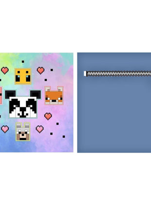 Minecraft Animals párna, díszpárna levehető huzattal 35x35 cm Velúr