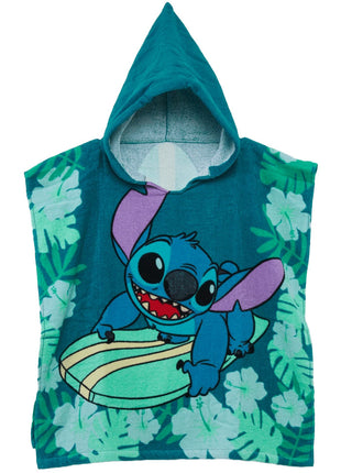 Disney Lilo és Stitch, A csillagkutya Surf strand törölköző poncsó 60x120 cm
