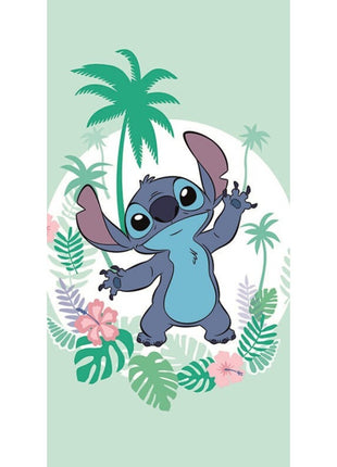 Disney Lilo és Stitch, A csillagkutya Green fürdőlepedő, strand törölköző 70x140cm