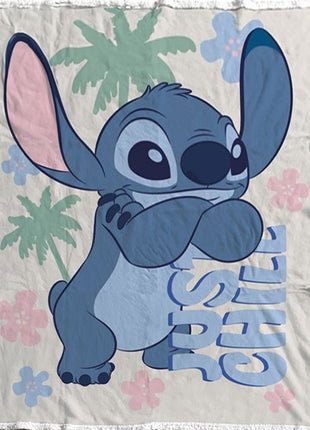 Disney Lilo és Stitch, A csillagkutya Just Chill sherpa takaró 130x170cm