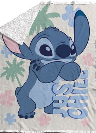 Disney Lilo és Stitch, A csillagkutya Just Chill sherpa takaró 130x170cm