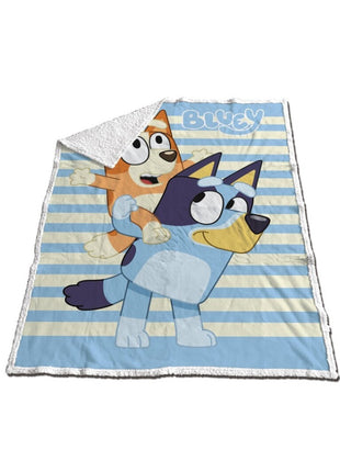 Bluey Bingo sherpa takaró 120x150cm