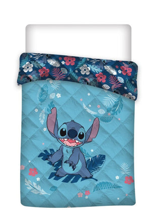 Disney Lilo és Stitch, A csillagkutya Leaf steppelt ágytakaró, paplan 140x200cm