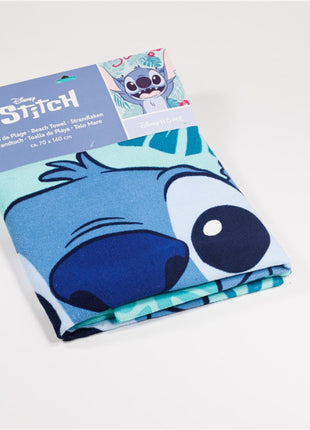 Disney Lilo és Stitch, A csillagkutya Happy fürdőlepedő, strand törölköző 70x140cm (Fast Dry)