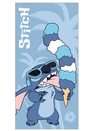 Disney Lilo és Stitch, A csillagkutya Ice Cream fürdőlepedő, strand törölköző 70x140cm (Fast Dry)
