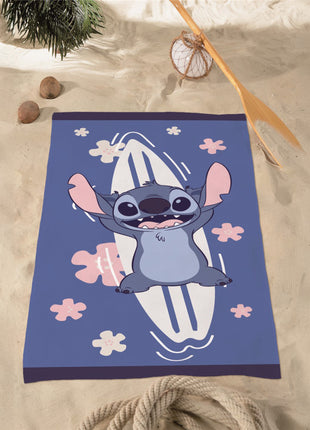 Disney Lilo és Stitch, A csillagkutya Ocean fürdőlepedő, strand törölköző 70x140cm (Fast Dry)