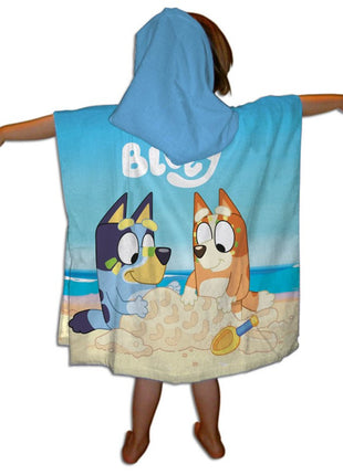 Bluey Sandcastle strand törölköző poncsó 55x110 cm (Fast Dry)