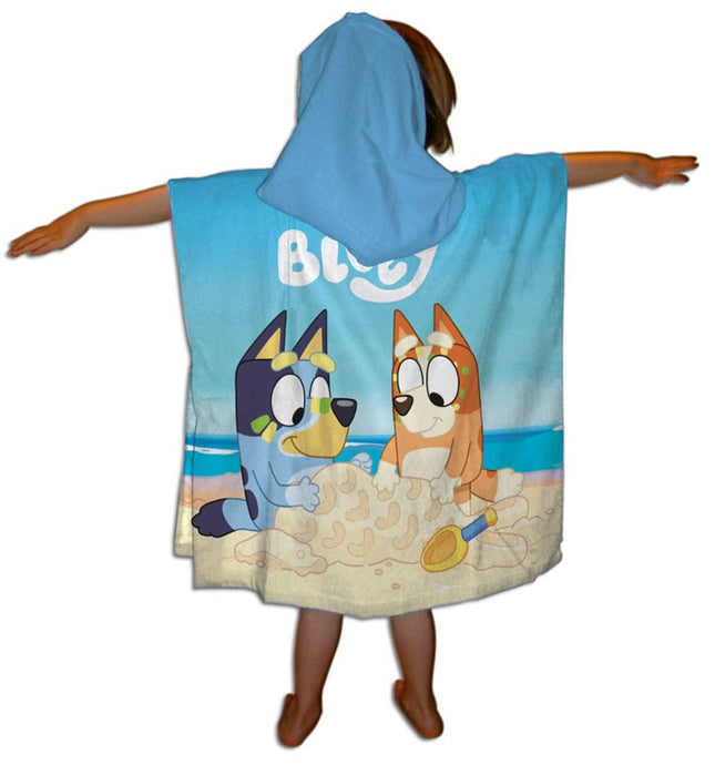 Bluey Sandcastle strand törölköző poncsó 55x110 cm (Fast Dry)
