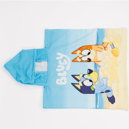 Bluey Sandcastle strand törölköző poncsó 55x110 cm (Fast Dry)