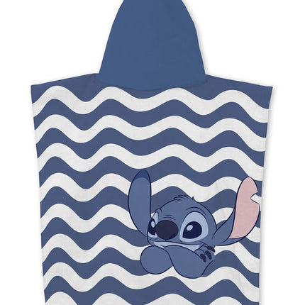 Disney Lilo és Stitch, A csillagkutya Relax strand törölköző poncsó 55x110 cm (Fast Dry)