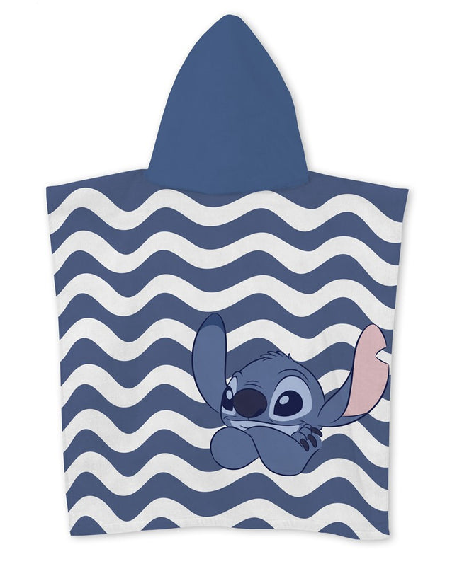 Disney Lilo és Stitch, A csillagkutya Relax strand törölköző poncsó 55x110 cm (Fast Dry)