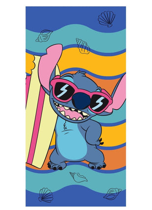 Disney Lilo és Stitch, A csillagkutya Waves fürdőlepedő, strand törölköző 70x140cm (Fast Dry)