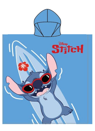 Disney Lilo és Stitch, A csillagkutya Lazy Lagoon strand törölköző poncsó 55x110 cm (Fast Dry)