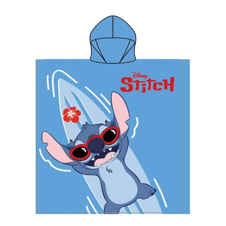 Disney Lilo és Stitch, A csillagkutya Lazy Lagoon strand törölköző poncsó 55x110 cm (Fast Dry)