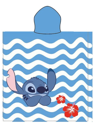 Disney Lilo és Stitch, A csillagkutya Lazy Lagoon strand törölköző poncsó 55x110 cm (Fast Dry)
