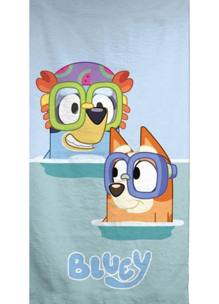 Bluey Swimming Under fürdőlepedő, strand törölköző 70x140cm