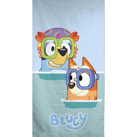 Bluey Swimming Under fürdőlepedő, strand törölköző 70x140cm