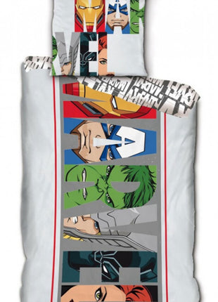 Boszúállók Marvel Heroic Squad ágyneműhuzat 140×200cm, 63×63 cm microfibre