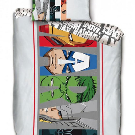 Boszúállók Marvel Heroic Squad ágyneműhuzat 140×200cm, 63×63 cm microfibre
