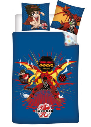 Bakugan Dragon Battle ágyneműhuzat 140×200cm, 63×63 cm microfibre