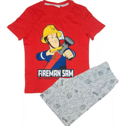Sam a tűzoltó Save the Day gyerek rövid pizsama 3 - 8 év / 98 - 128 cm