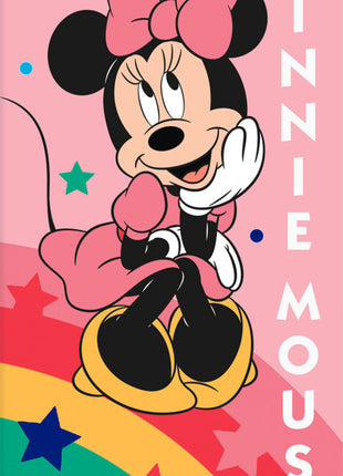 Disney Minnie Rainbow Star fürdőlepedő, strand törölköző 70x140 cm