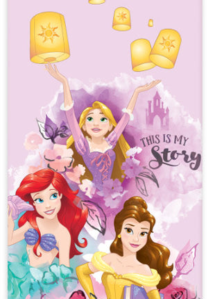 Disney Hercegnők My Story fürdőlepedő, strand törölköző 60x120cm