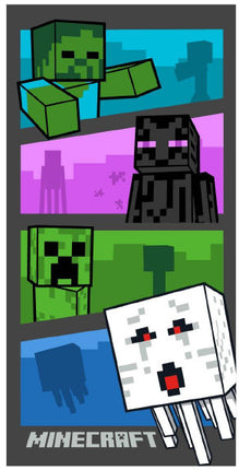 Minecraft Adventure Time fürdőlepedő, strand törölköző 70x140cm