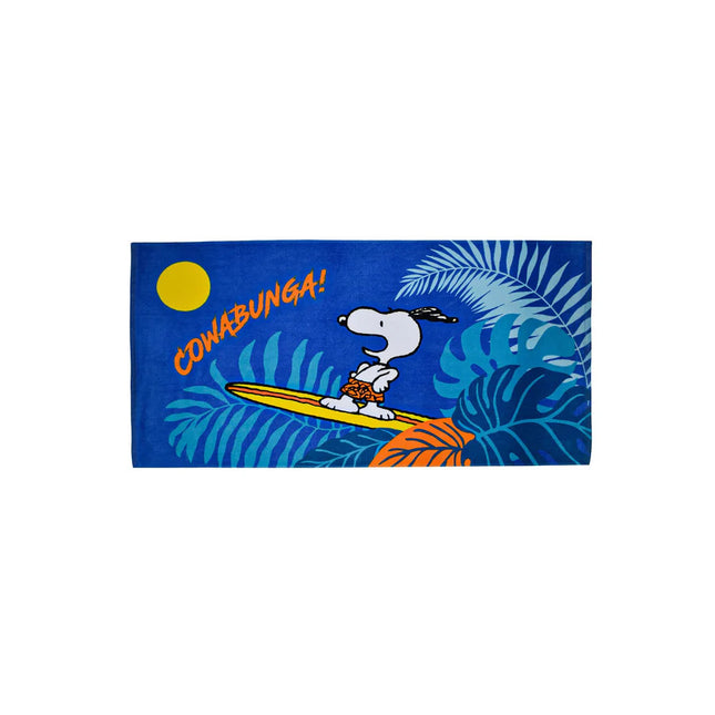 Snoopy Cowabunga fürdőlepedő, strand törölköző 70x140cm