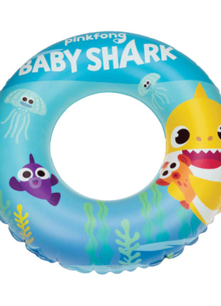 Baby Shark mintás felfújható úszógumi gyerekeknek, biztonságos vízi játékhoz és strandoláshoz
